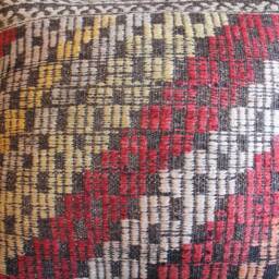 50cm - 20Inch Boho Vintage Kilim Cushion Cover Handwoven - Full Brocaded Weave Multicoloured - thumbnail 2