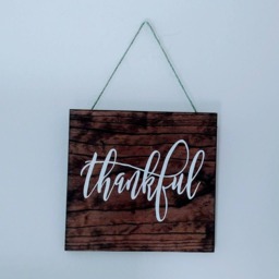 Thankful Wood Pallet Board Wall Art Farmhouse Sign Furniture 12x12 - thumbnail 2