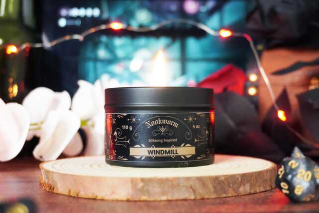 Windmill Candle - Silksong Inspired Peppermint, Eucalyptus, Rosemary, Menthol, Fir Needle, Lavender Vegan, Hand-Poured, 4Oz - image 1