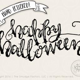 Hand Lettered Happy Halloween Print, Diy Wall Art - Digital File - thumbnail 2