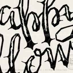 Hand Lettered Happy Halloween Print, Diy Wall Art - Digital File - thumbnail 3