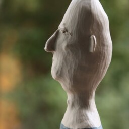 Character Head, Bust, Sculpture Made Of Ceramic, Hand-Shaped & Carved, Frost-Resistant - thumbnail 4