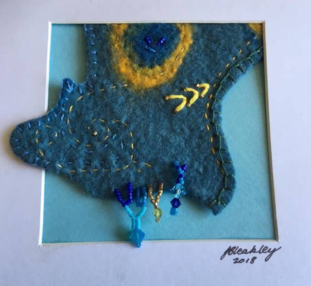 Wet Felted Artwork - Framed - image 1