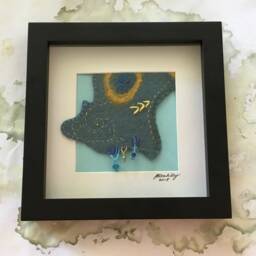 Wet Felted Artwork - Framed - thumbnail 2