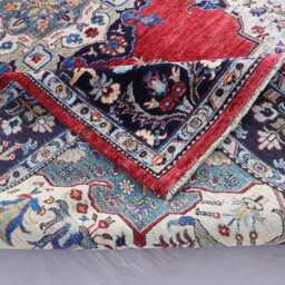 Medallion Serapi Rug 6'7x9'3 Ft Turkish Heriz Design Afghan Handmade Fine Quality Wool Oriental Rug, Turkmen Tribal Living Room - thumbnail 4