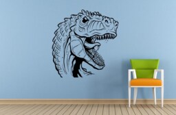 Dinosaur Dino Ancient Reptile Animal Raptor Predator Window Or Wall Car Vinyl Peal & Stick Removable Sticker Decal L1499 - thumbnail 1