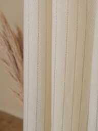 Artemis Soft Sheer Curtain, Light Filtering Privacy Drapes With Striped & Herringbone Pattern, Window Treatment For Livingroom Bedroom, 1Pc - thumbnail 1