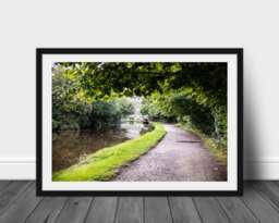 Photography Bradford - Wall Art Yorkshire Print -Poster Home Decor- Decor Print Canalside, Saltaire - thumbnail 1