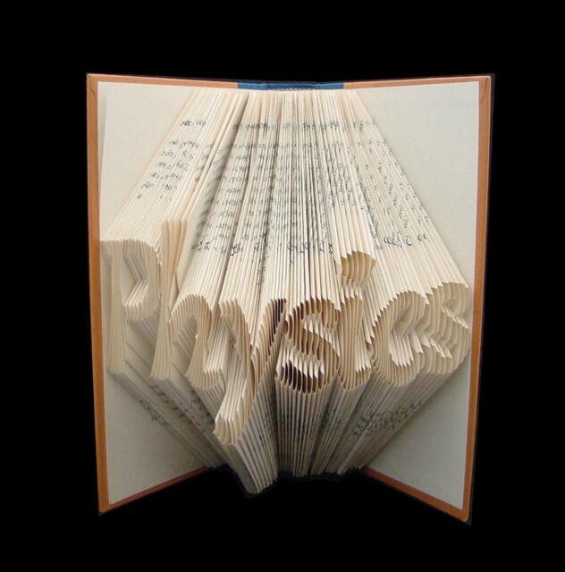 Physics - 7 Letter Folded-Book Art Science Stem Teacher Graduation Gift Physicist Origami E=Mc2 Einstein Professor - image 1