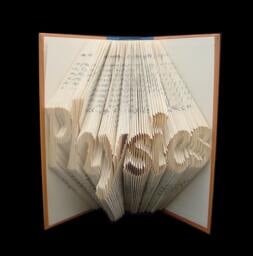 Physics - 7 Letter Folded-Book Art Science Stem Teacher Graduation Gift Physicist Origami E=Mc2 Einstein Professor - thumbnail 1