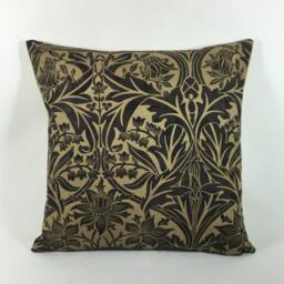 William Morris - Bluebell Black/Manilla Classic English Designer Cushion Cover Stunning Throw Pillow Home Decor - thumbnail 2