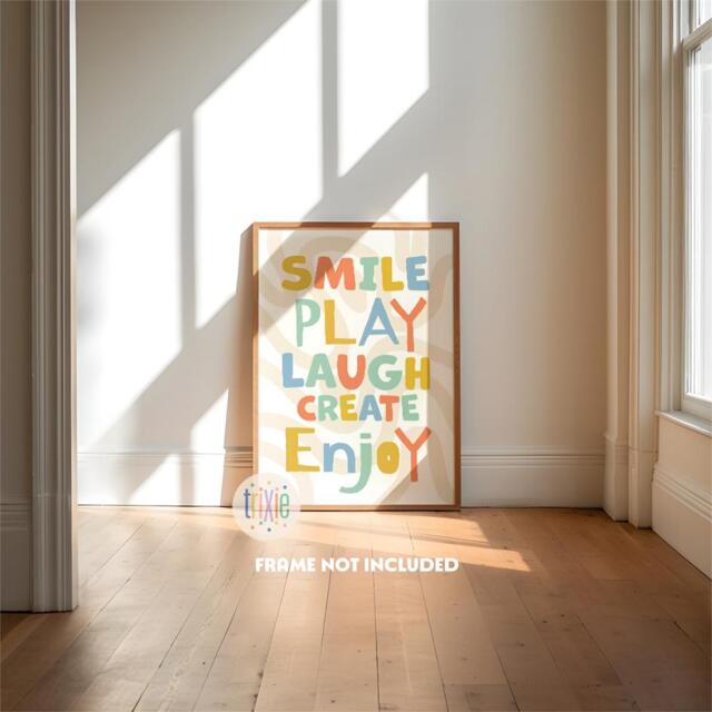 Nursery Quote Print, Playroom Rules Wall Art, Children's Prints, Cool Kids Decor, Positive Quotes, Boys Bedroom, Affirmation - image 1