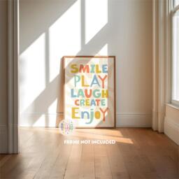 Nursery Quote Print, Playroom Rules Wall Art, Children's Prints, Cool Kids Decor, Positive Quotes, Boys Bedroom, Affirmation