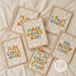 Nursery Quote Print, Playroom Rules Wall Art, Children's Prints, Cool Kids Decor, Positive Quotes, Boys Bedroom, Affirmation - thumbnail 2