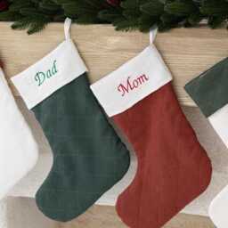 Personalized Family Christmas Stockings, 2024 Embroidered Stocking, Knitted Stockings With Name, Monogram Stocking, Holiday Decor Gift - thumbnail 2