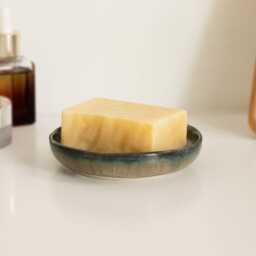 Handmade Ceramic Soap Dish Nature Inspired Glazes, Bathroom Tidy - thumbnail 3
