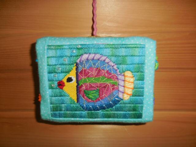 A Needlepoint Fish Wall Hanging - image 1