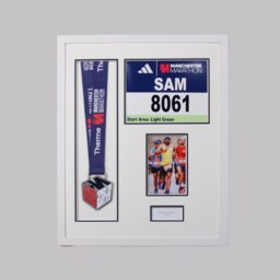Personalised Medal Display Frame, Race Bib & Photo., Manchester Marathon 2026 - thumbnail 4