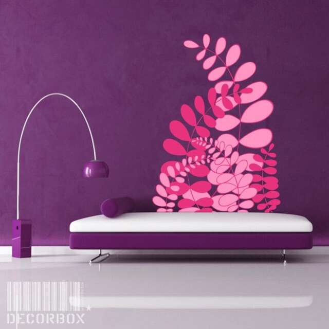 Wall Decal Fern, Free Delivery To Uk, Fern Wall Sticker, Plant Sticker, Vinyl Sticker, Wall Stencil, Wall Decoration - image 1