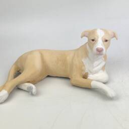 Custom Clay Staffordshire Bull Terrier Sculpture Pet Memorial Portrait - thumbnail 2