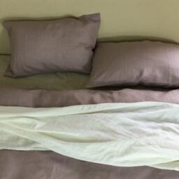 Orchid Linen Duvet Cover, Sophisticated Purple Heavy Rustic Bedding, Made From Washed Linen, Available in Queen, King, Twin & Full - thumbnail 4