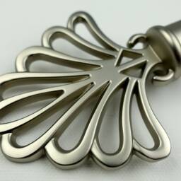 "Antique Silver Curtain Pole " - thumbnail 2