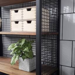 Clatri Shelf Bookcase Kitchen Black/Bookshelf Shelving Unit - thumbnail 4