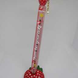 strawberry Pen Holder -Concrete- Resin - Refillable Pen- Desk D??cor- Office Accessories- Fruits Gifts- Handmade - thumbnail 2