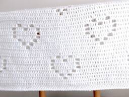 New Baby Gift, Child, Crochet Heart Blanket For Pram, Stroller, Cot - thumbnail 1
