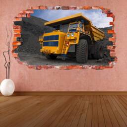 Mining Haul Dump Truck Wall Sticker Mural Decal Poster Print Art Home Office Decor Dg10 - thumbnail 3