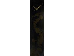 Black & Gold Wall Clock Unusual Decor, Modern Home Decor Unique Glass For , Clock, Industrial Art - thumbnail 1
