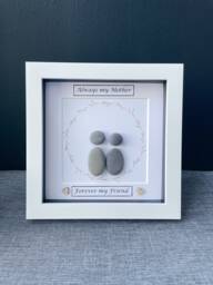 Mum Pebble Art Frame, Mother Gift, & Daughter, Birthday Gift, Gift For Mum, Personalised Frame Thank You Gifts Mum - thumbnail 1