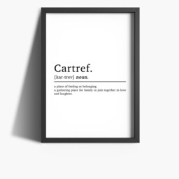 Cartref Definition Print - Welsh Prints Bedroom Decor Home Kitchen Wall Art Sayings Words Quotes Gifts - thumbnail 2