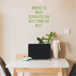 Mindset Is What Separates The Best From Rest, Motivational, Office, School, Home Wall Art, Sticker, Decal, Transfer, 5 Size's 36 Colours - thumbnail 3