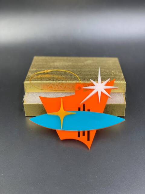 "Mid Century Modern Christmas Ornament - ""Uptown" - image 1