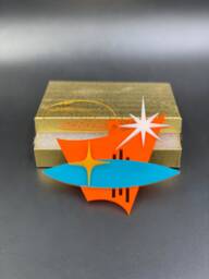 "Mid Century Modern Christmas Ornament - ""Uptown" - thumbnail 1