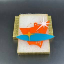 "Mid Century Modern Christmas Ornament - ""Uptown" - thumbnail 3