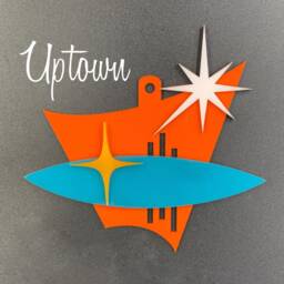 "Mid Century Modern Christmas Ornament - ""Uptown" - thumbnail 2