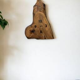 Handmade Walnut Wood Wall Clock With Options Unique & Modern Home Decor Wodygody - thumbnail 3
