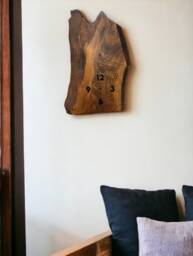 Handmade Walnut Wood Wall Clock With Options Unique & Modern Home Decor Wodygody - thumbnail 1