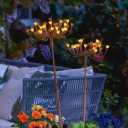 Wild Fennel Solar Branch Lights Garden Decor With 30 Led Flowers - thumbnail 3