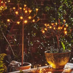 Wild Fennel Solar Branch Lights Garden Decor With 30 Led Flowers - thumbnail 2