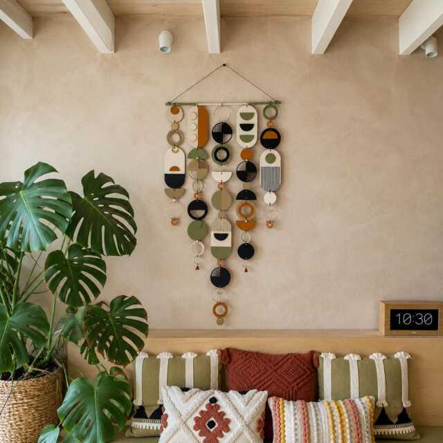 Etsy Design Awards 2022 Winning Piece - Geometric Artwork Minimal Home Decor Contemporary Wall Art Large Hanging Tapestry - image 1