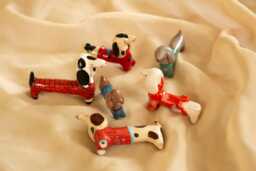 Ceramic Dachshund Lucky Dog Handcrafted Whimsical Decor - thumbnail 1
