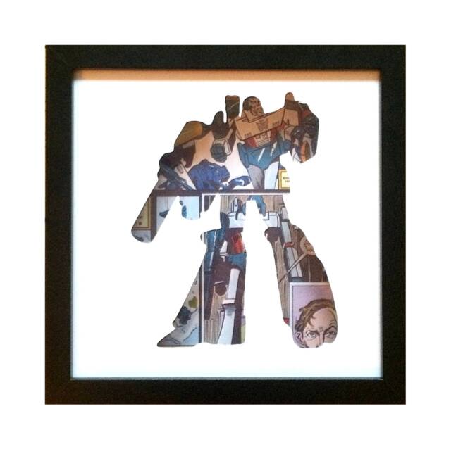 Megatron Silhouette Wall Art - Transformers Decepticons Christmas Birthday Present Gift Artwork Picture- Fathers Day