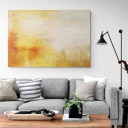 Sun Setting Over A Lake By J.m.w. Turner - Wrapped Framed Canvas Rolled Photo/Poster Print - thumbnail 2
