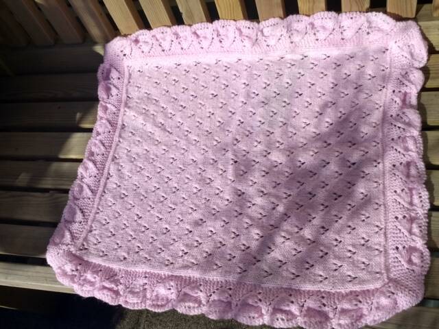 Lacy Blanket, Cot Blanket Baby Shower Gift, Room Accessories Gift For Nursery Hand Crafted - image 1