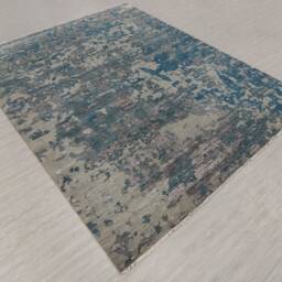 Modern Style Hand Knotted Rug in Wool/Abstract Painting Design/8x10 Ft. #25 , - 242x300 cms - thumbnail 2
