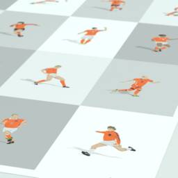 Netherlands Football Legends Print - Dutch Soccer Art - thumbnail 2