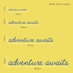 Adventure Awaits Wall Art Sign - Nursery & Bedroom Decor